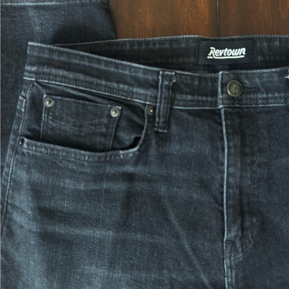 Revtown Men's Sharp Black Jeans 34 x 32 - Picture 2 of 8